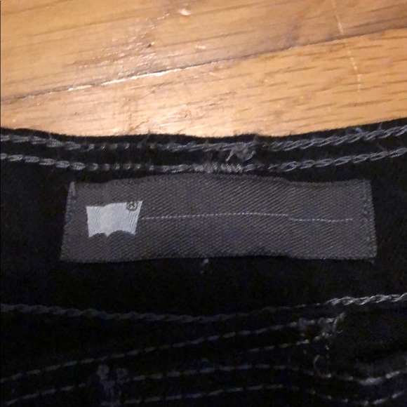 Levi Dark Denim Shorts - Picture 3 of 6